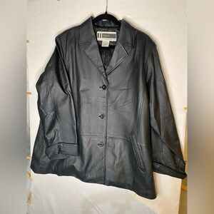 Jessica London Black Leather Jacket